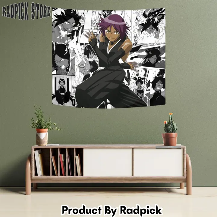 Shihouin yoruichi tapestry custom bleach anime manga wall decor  rp5944804